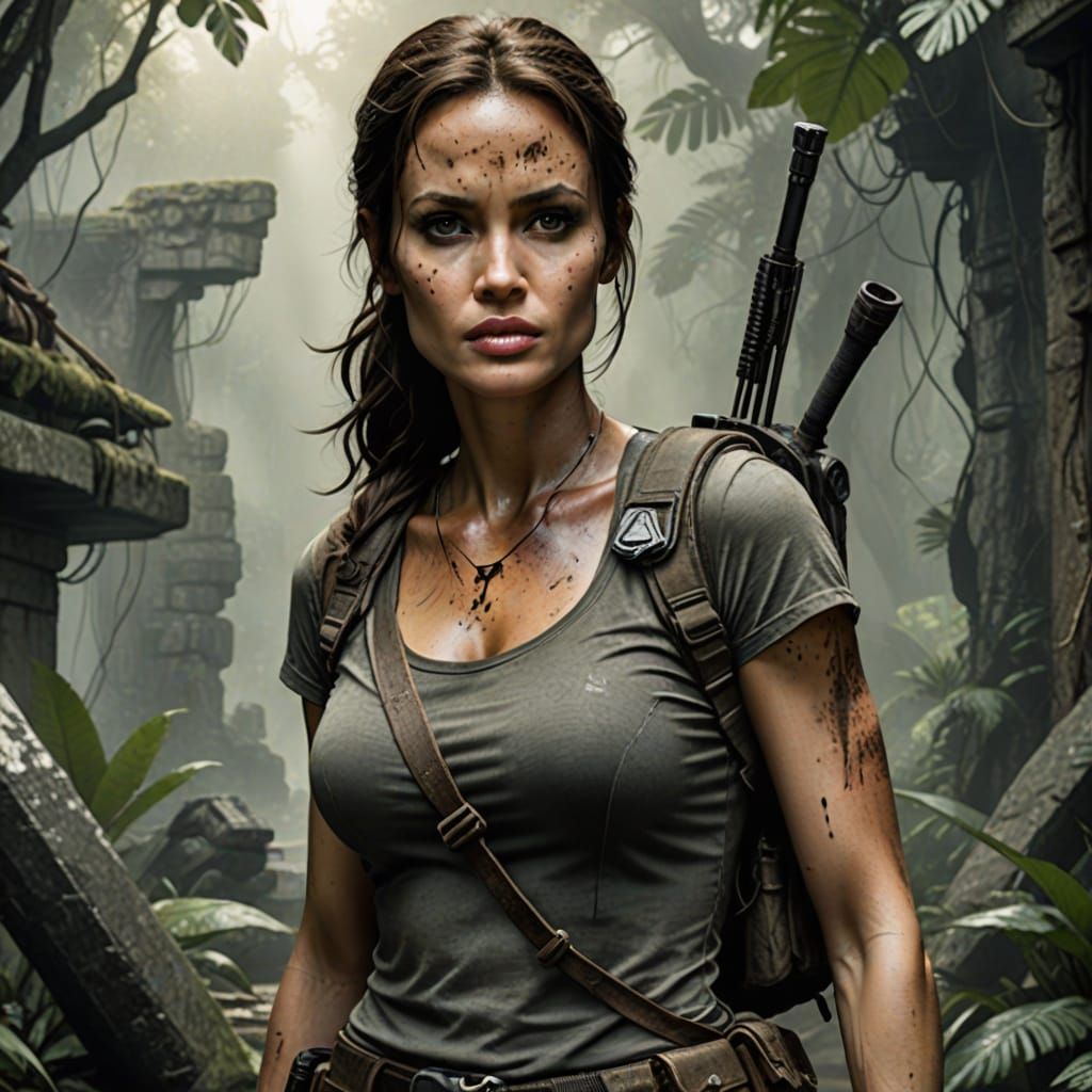 Angelina Jolie as Tomb Raider: Digital Likeness