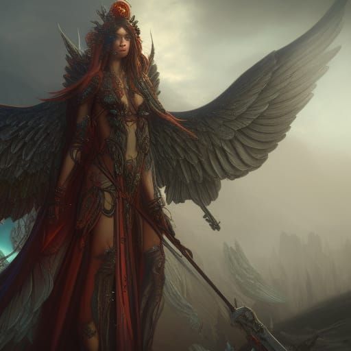 Angel of Death: Detailed Matte Painting