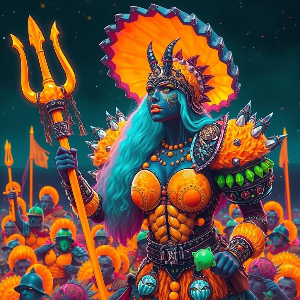 Bioluminescent Sea Warrior Leads Fish-Men Invasion