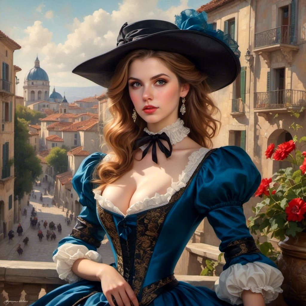 Anna Kendrick as Musketeer in Pinup Style