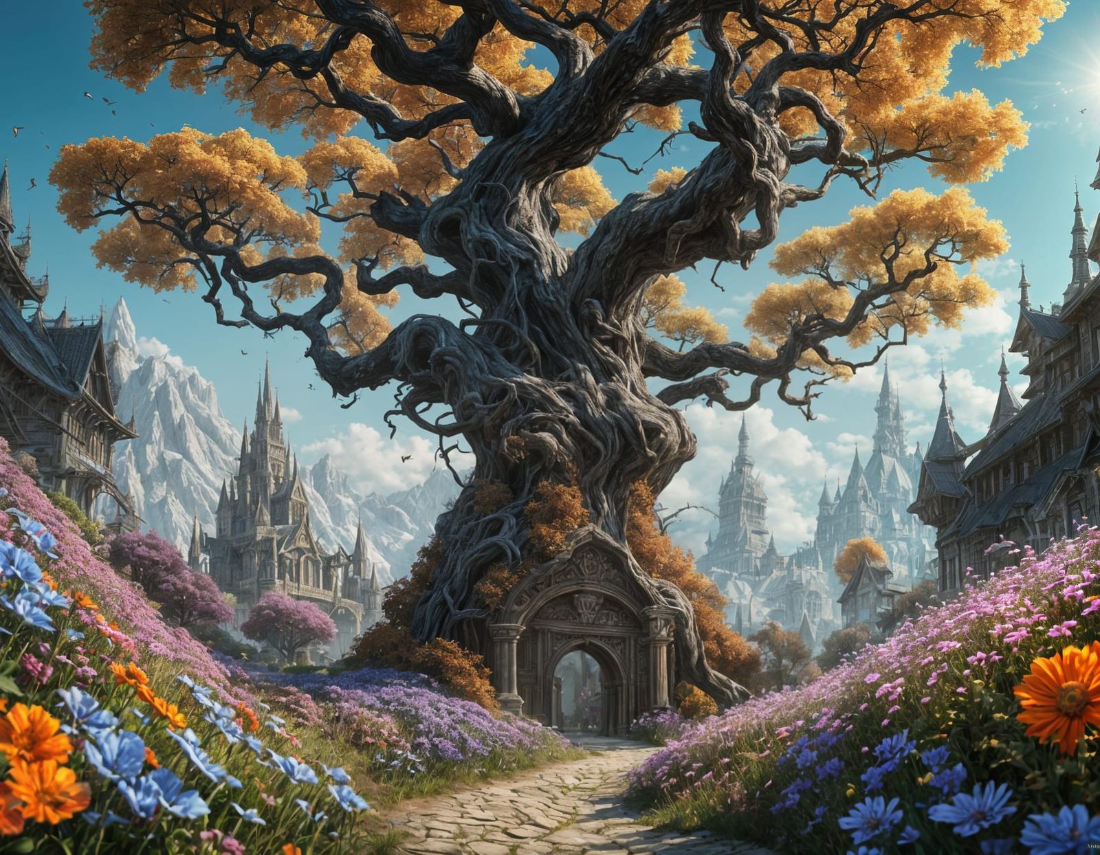 Enchanted Elven Village Entrance