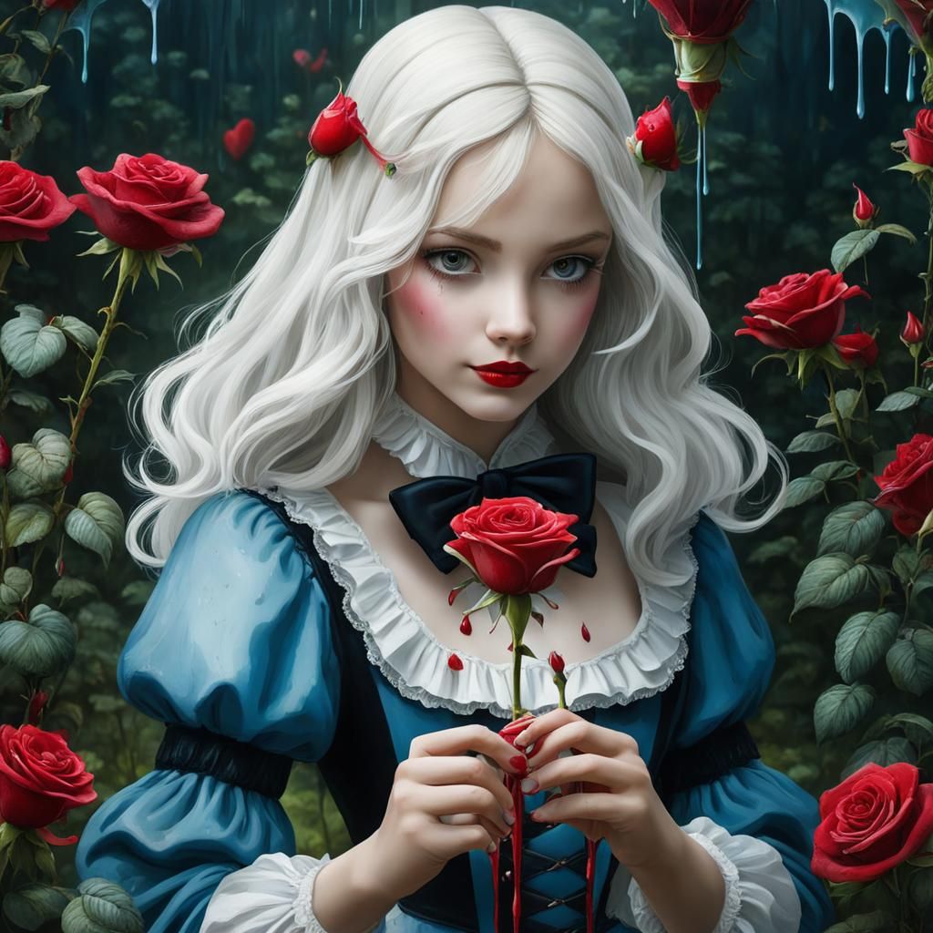 Girl in Roses