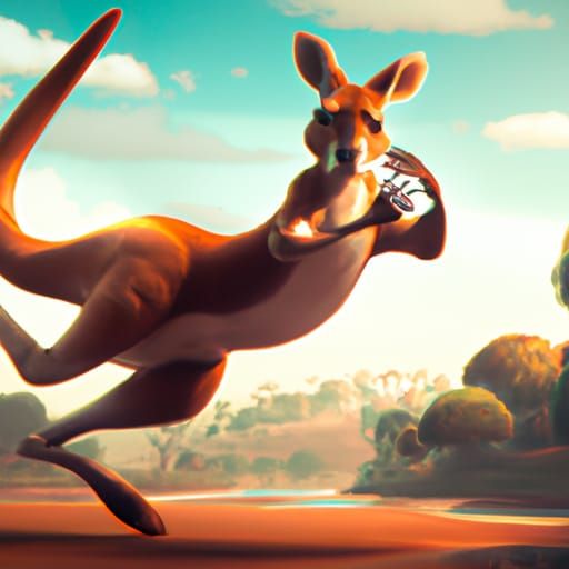 What is more Australian than Kangaroos throwing boomerangs at one another