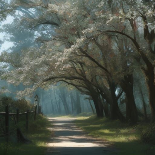 Surreal Portrait of a Young Woman in a Tropical Paradise