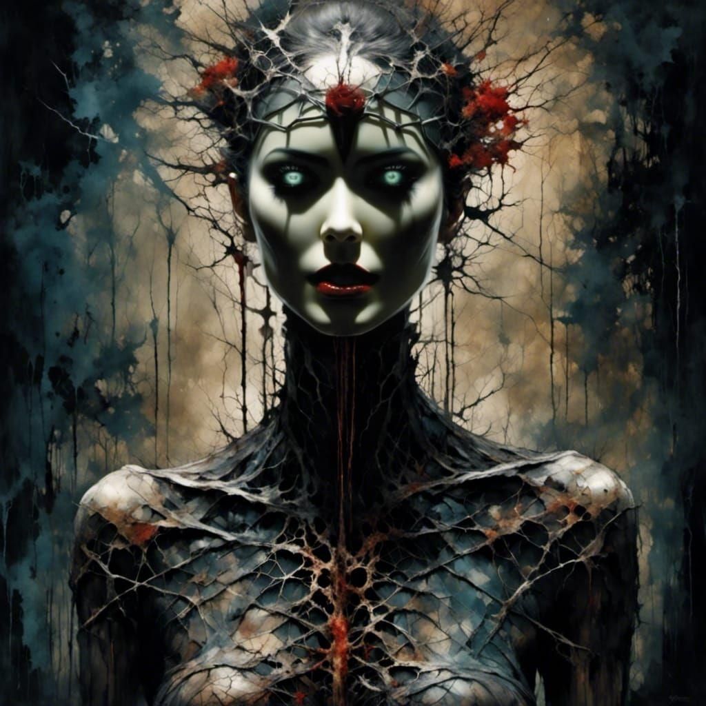 Demonic Female Cenobite of Torture and Horror