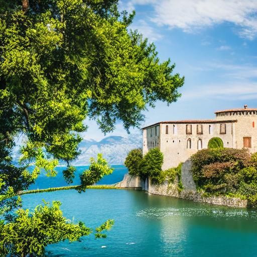 Sirmiano Castle Island on Lake Garda: Photography
