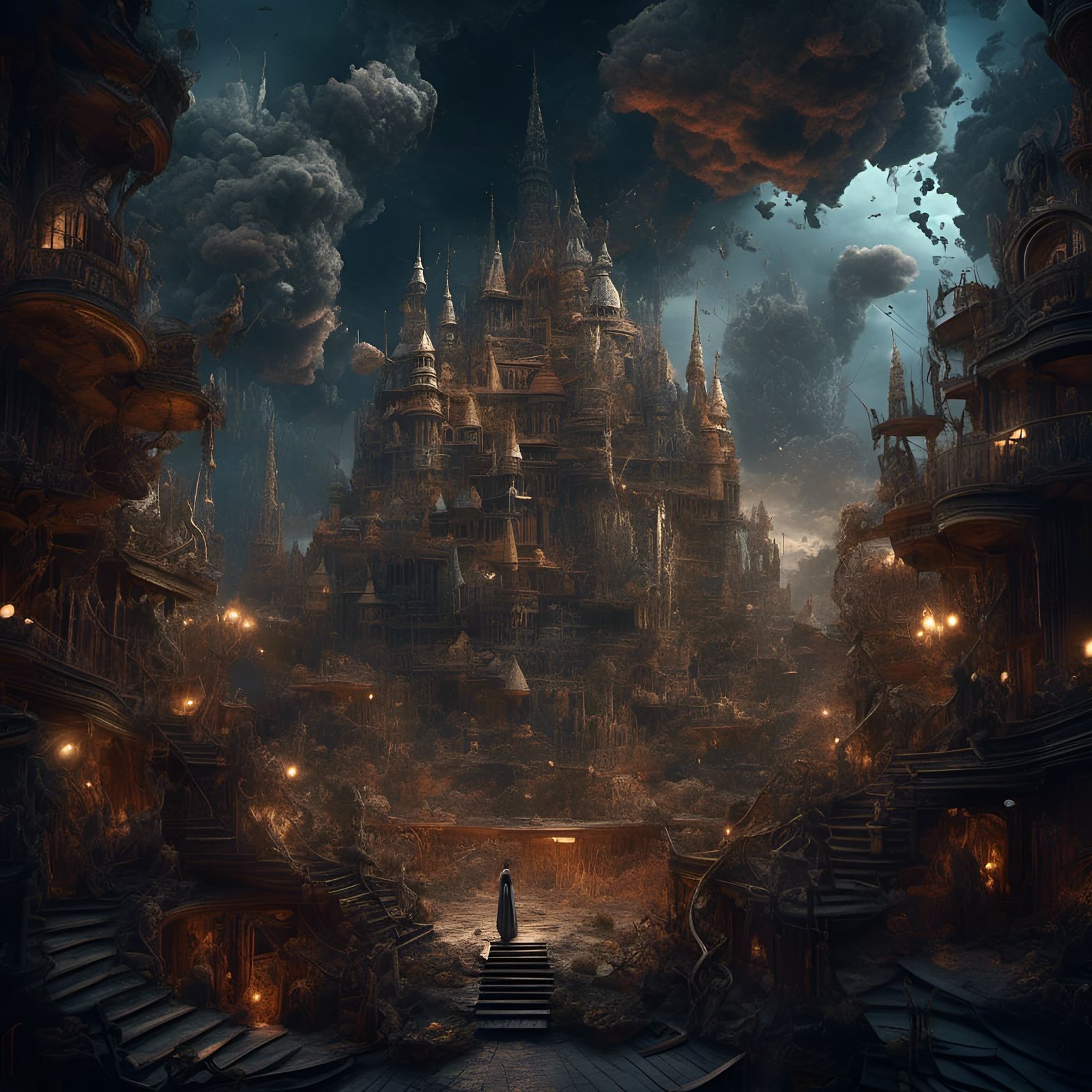 Goddess Shatters Reality: Epic Digital Matte Painting