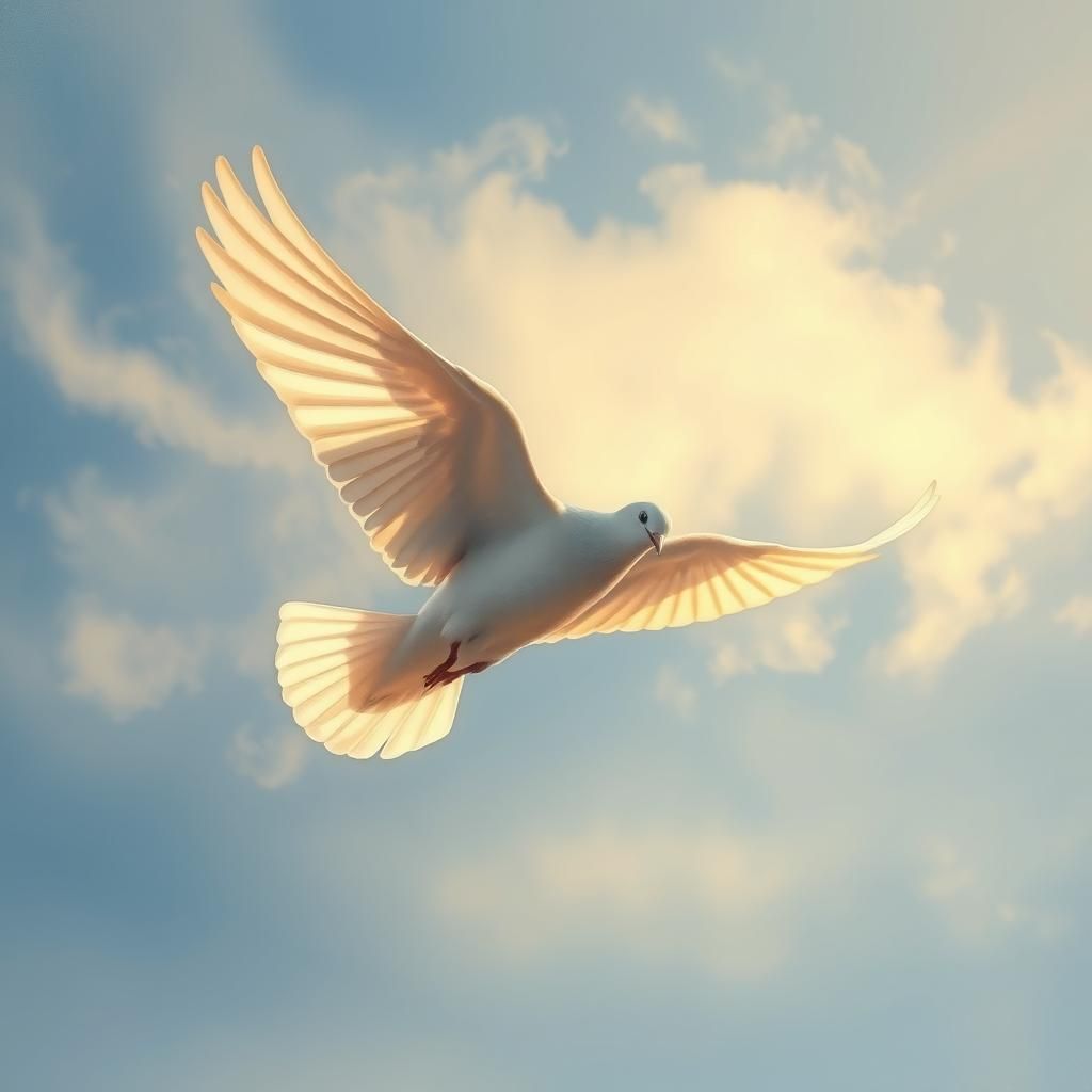 Dove in Flight: Ethereal Mysticism and Realism