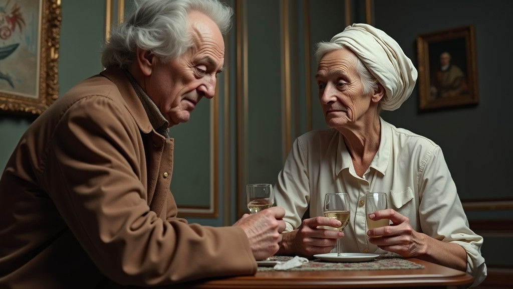 Old Masters' Night Out: Hyperrealistic Party Scene