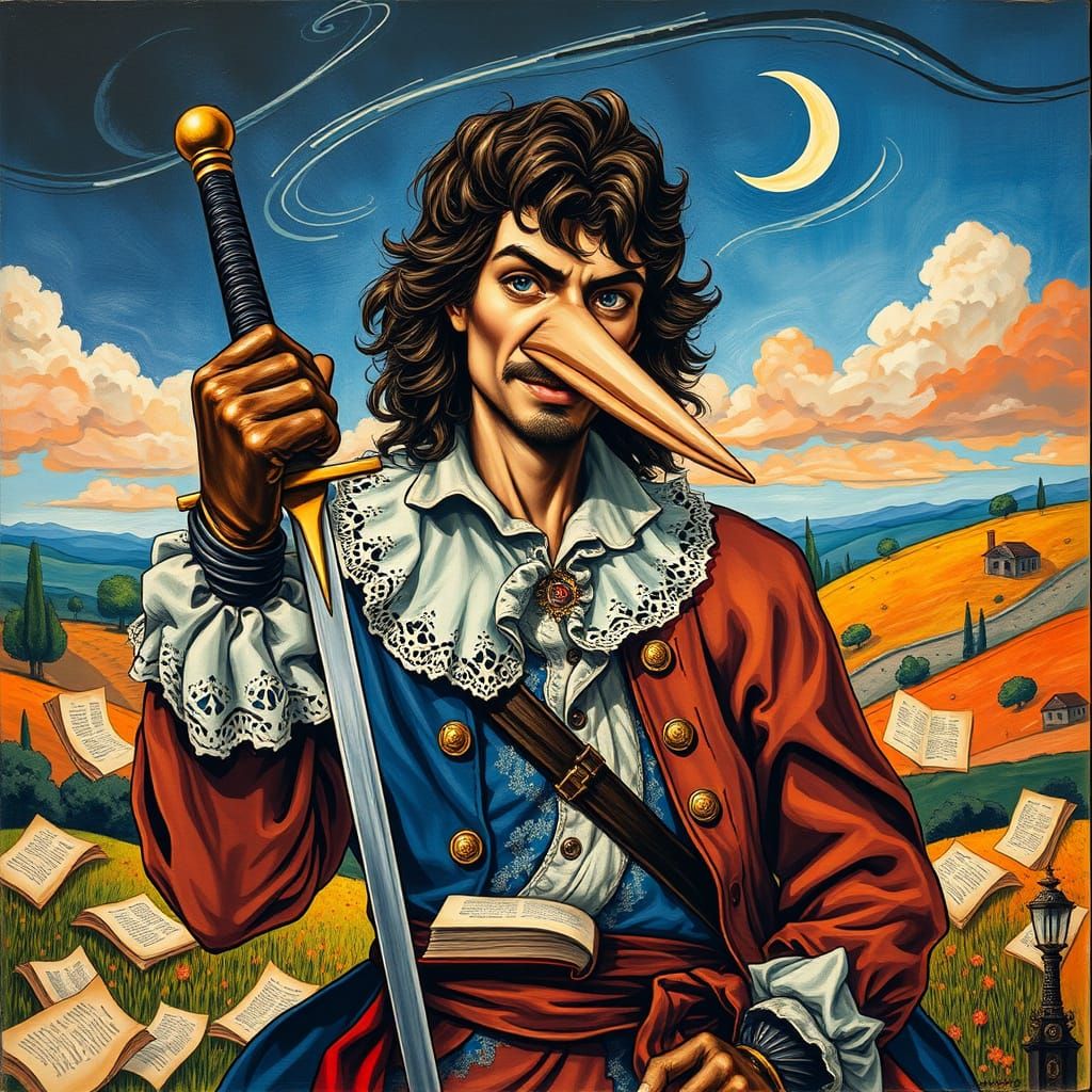 Charismatic Cyrano de Bergerac in 17th-Century Provencal Lan...