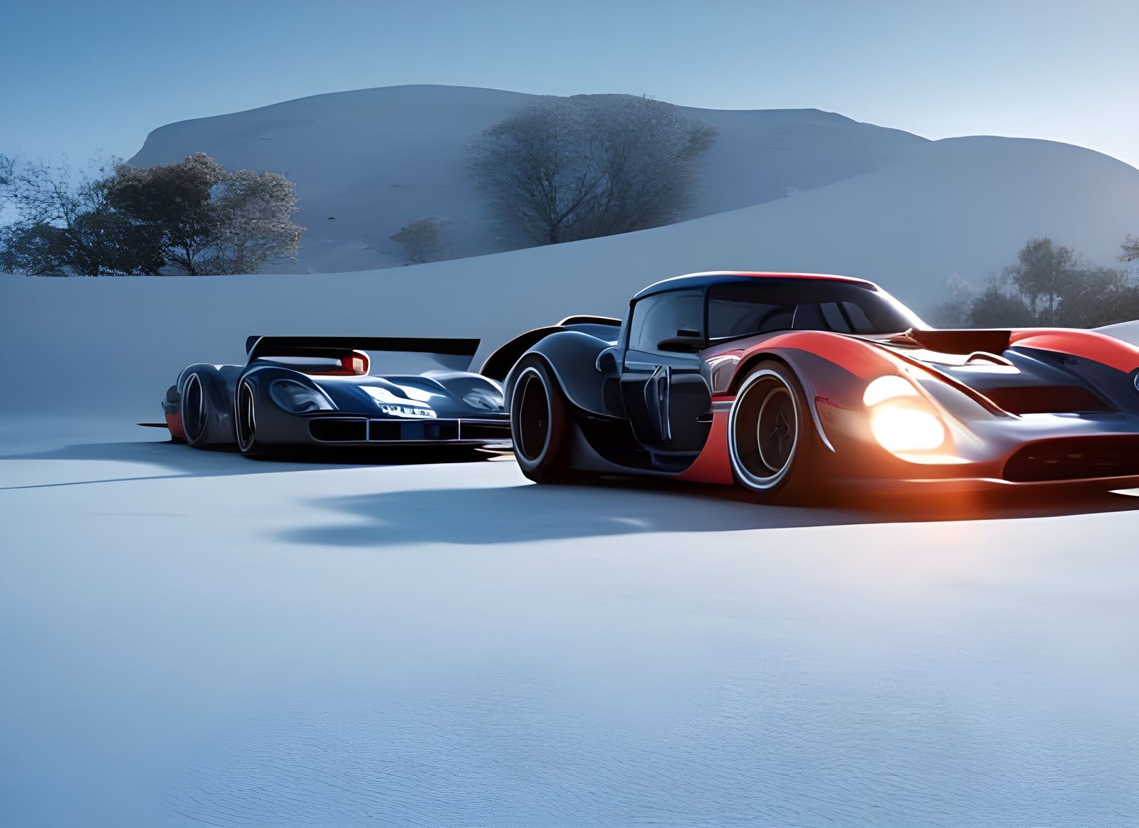 Vintage Race Cars in Dreamy 8K Resolution