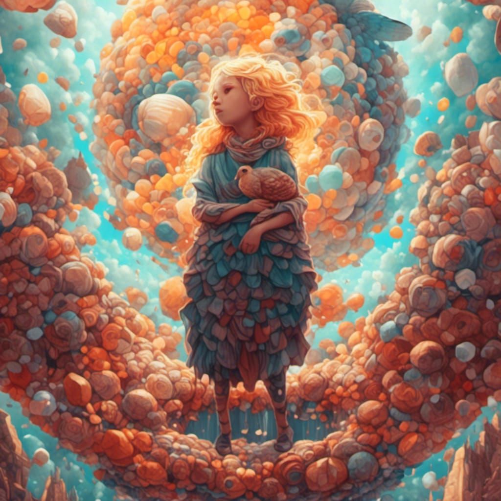 Christmas Winter Wonderland in Gouache Style