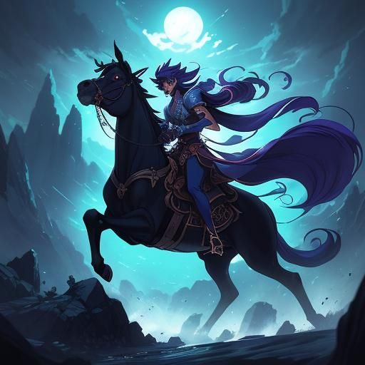 Elfquest Cutter and Leetah in Anime Style