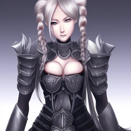 Gorgeous Anime Korean Warrior in Armor