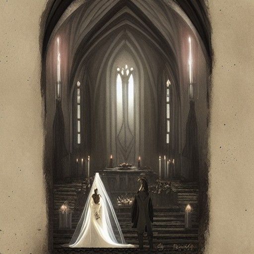 Sinister Vampire Cathedral Wedding