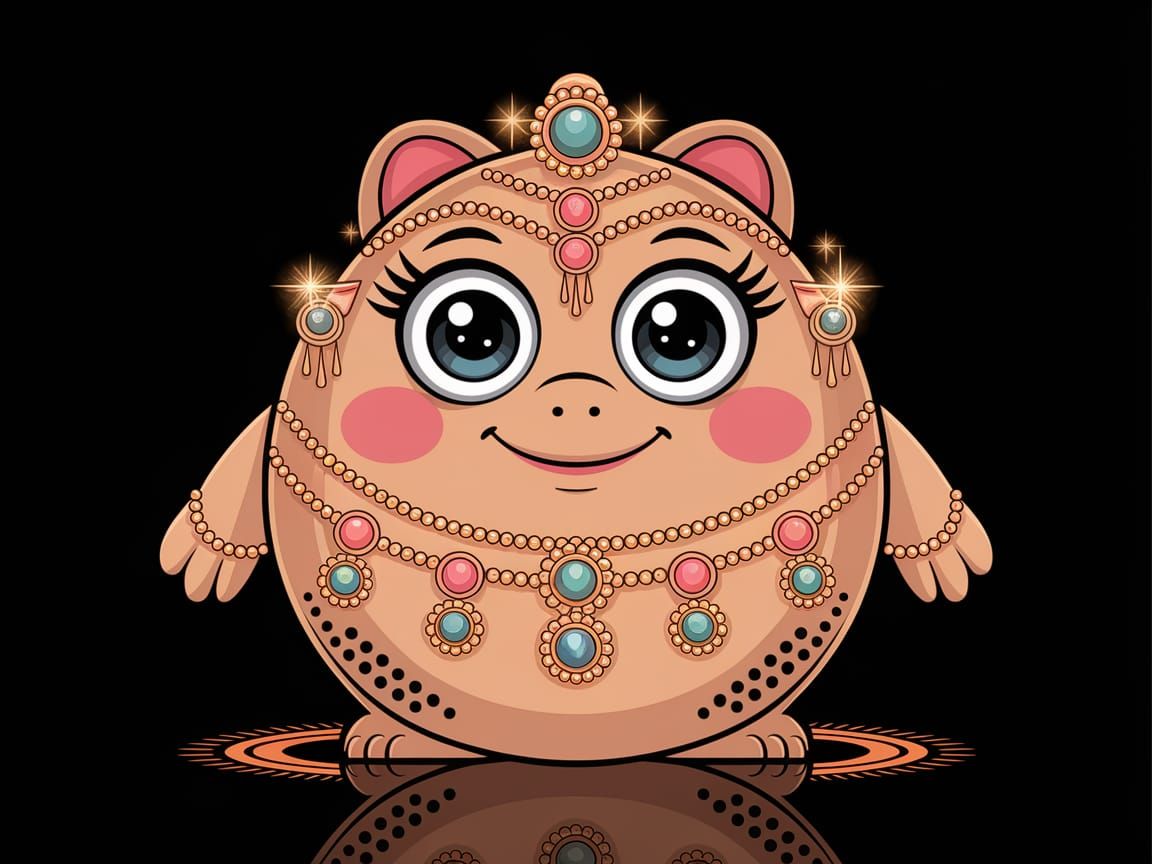 Gilded Creature in Warm Lighting