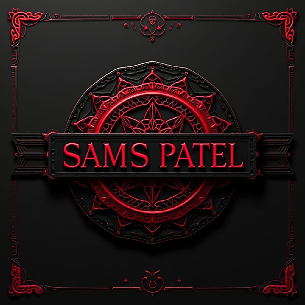 Futuristic Business Card Design in Matte Black with Crimson ...