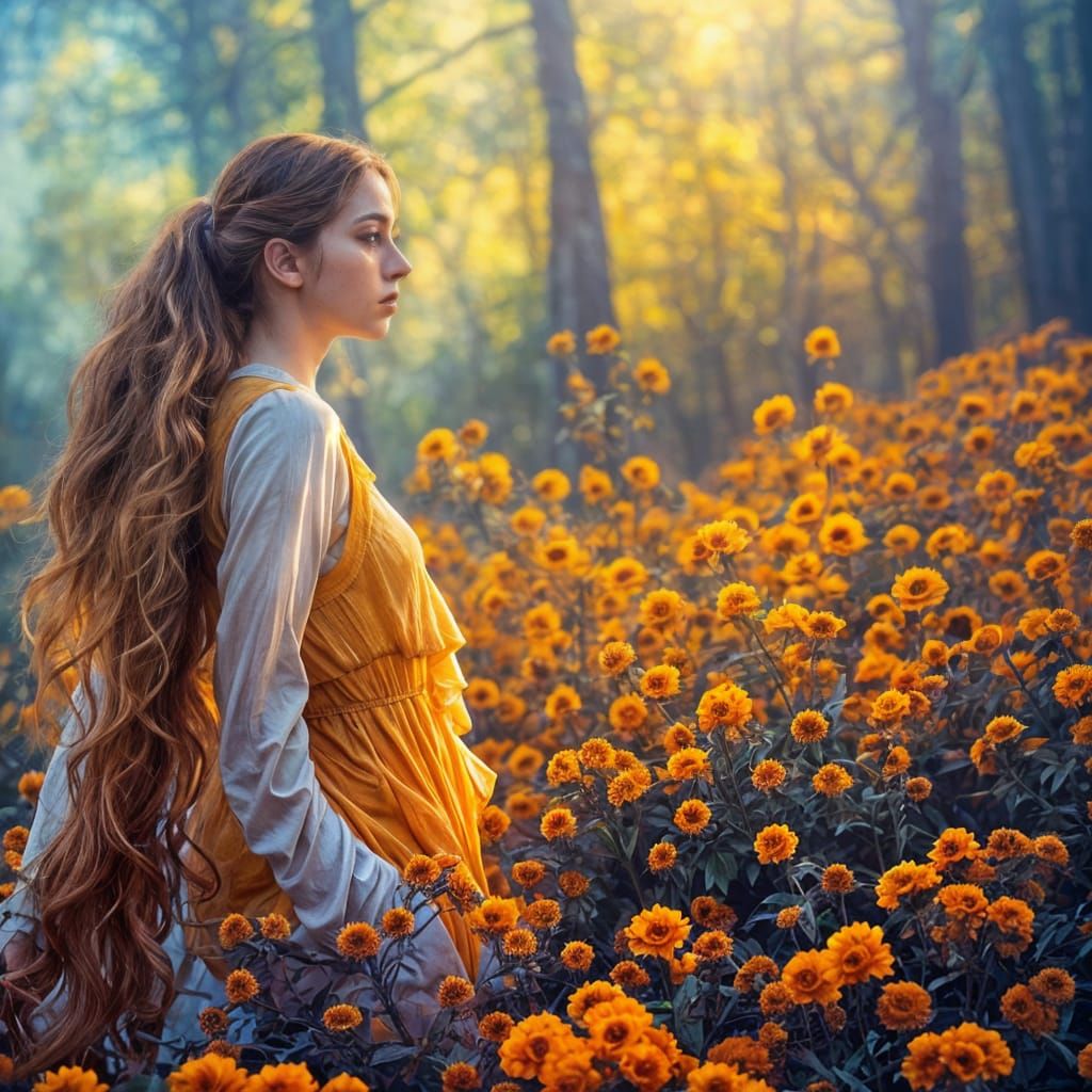 Yellow Fire Effect Generated with CryEngine