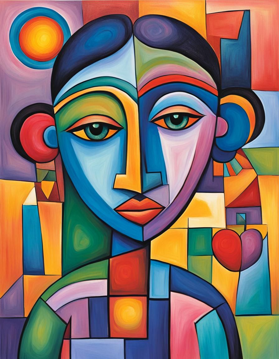 Uplifting Abstract African Art Illustration for Children