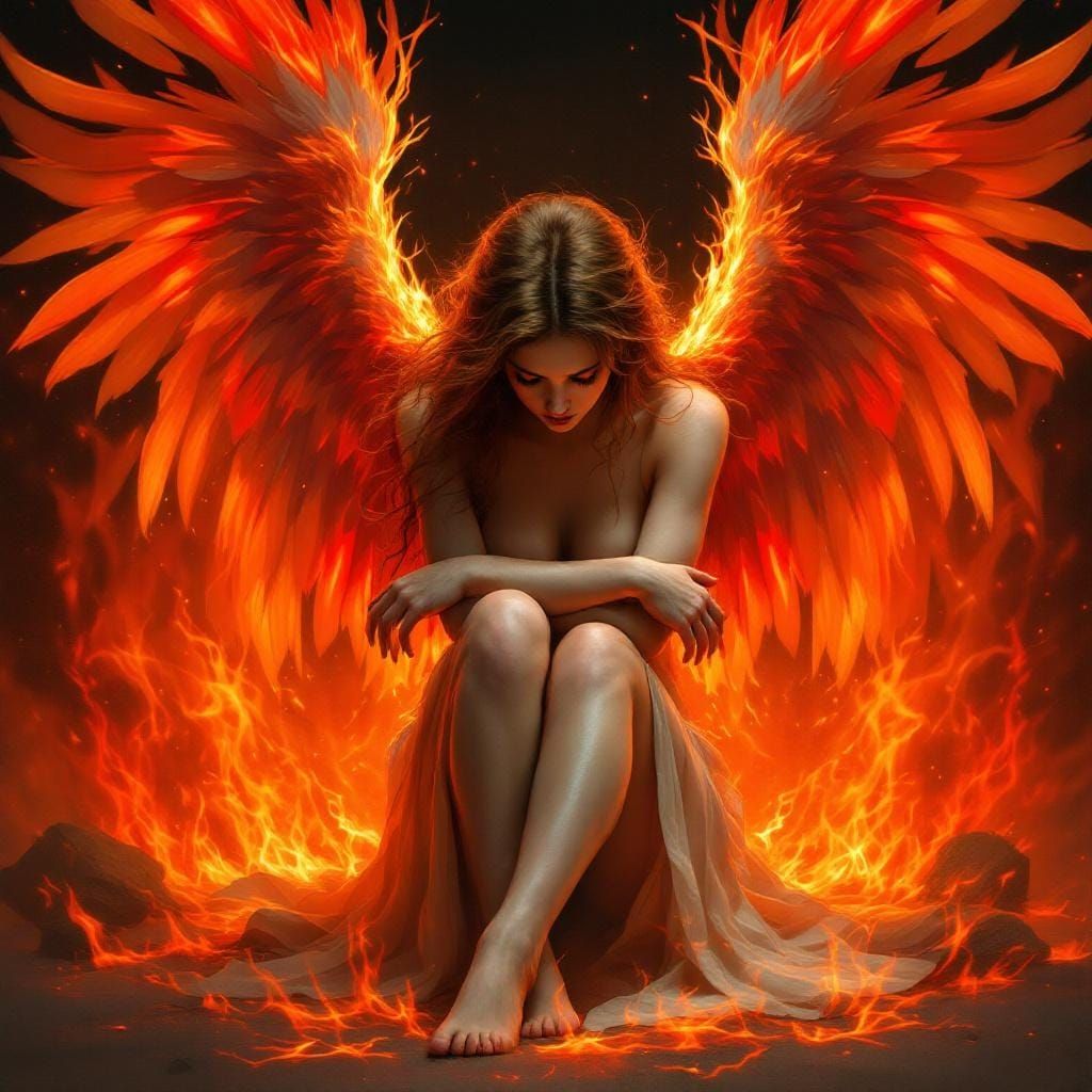 Fiery Angel in Flames