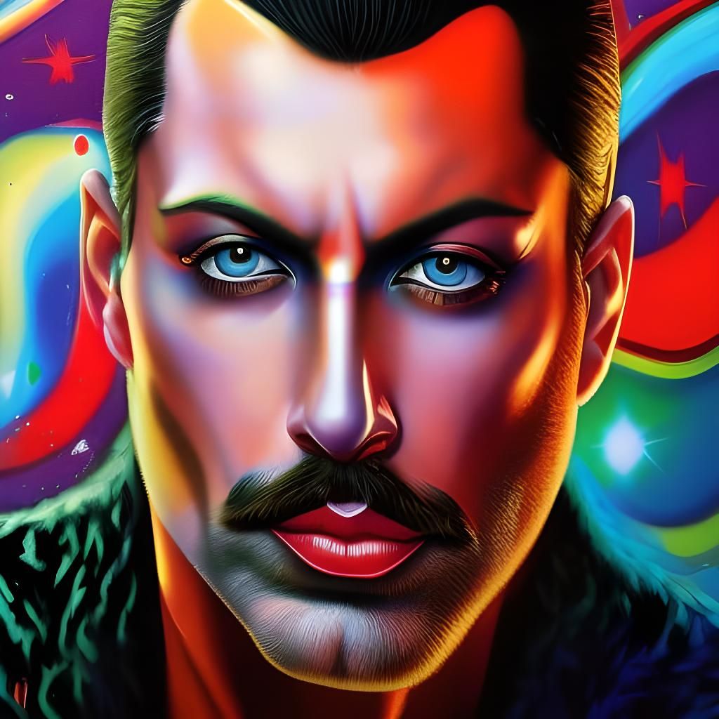 Freddie Mercury of "Queen'