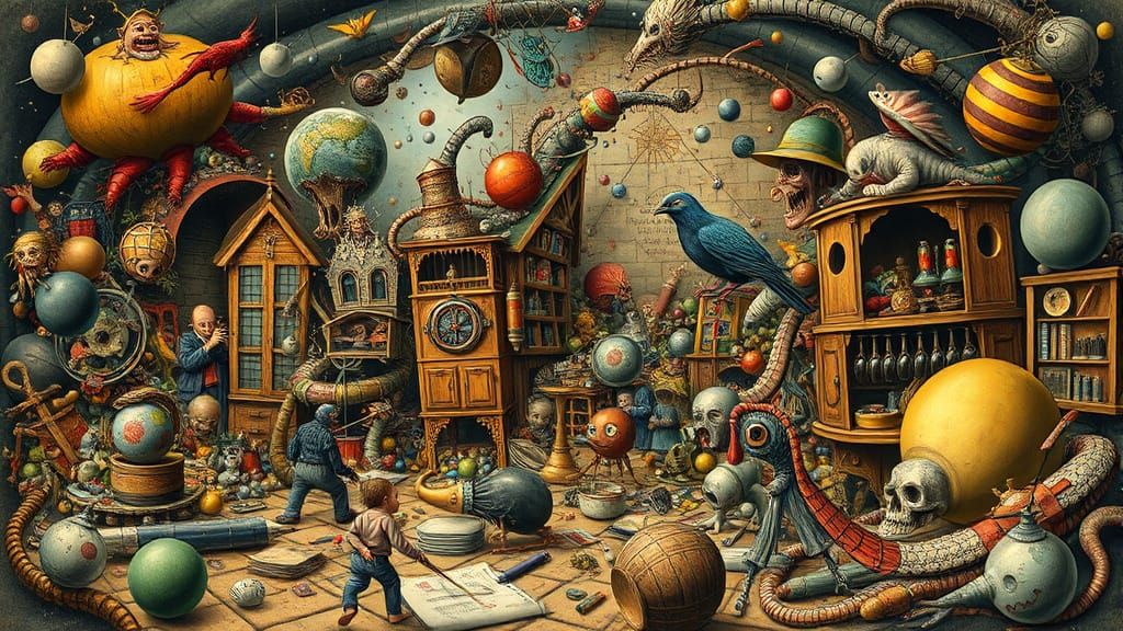 Surrealistic Mayhem in a World Turned Upside Down