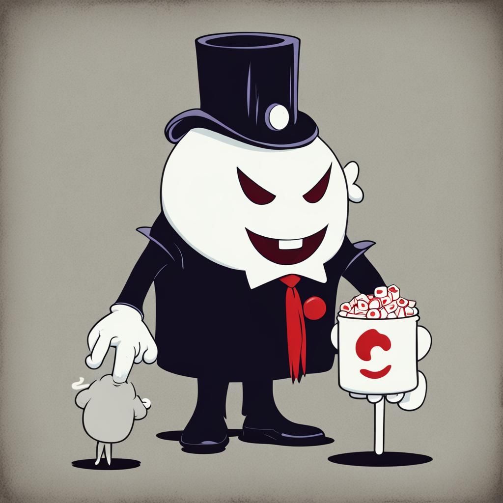 Count Dracula and Stay Puft Encounter