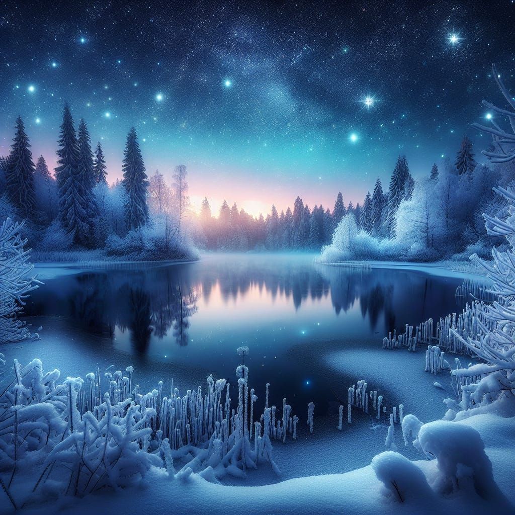 Winter Serenade in Soft Pastel Hues