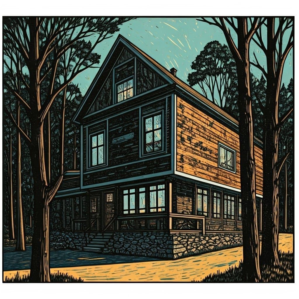 Yestermorrow School in Vermont: Relief Print Art