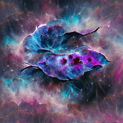 Colorful Nebula with Stars in Space
