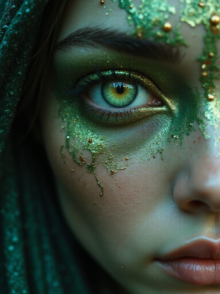 Enchanting Tiefling Priestess with Hypnotic Eyes