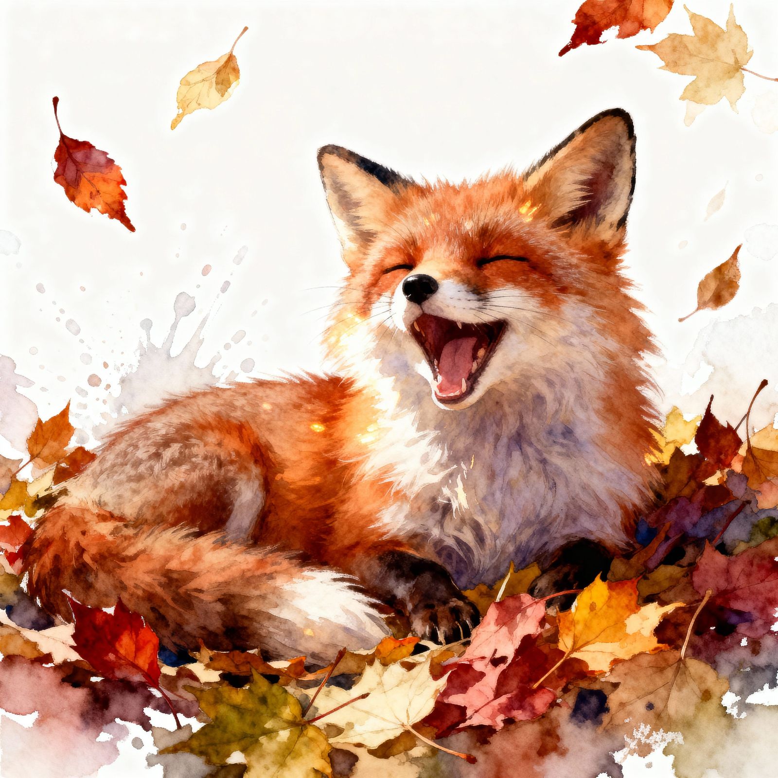 Happy fox