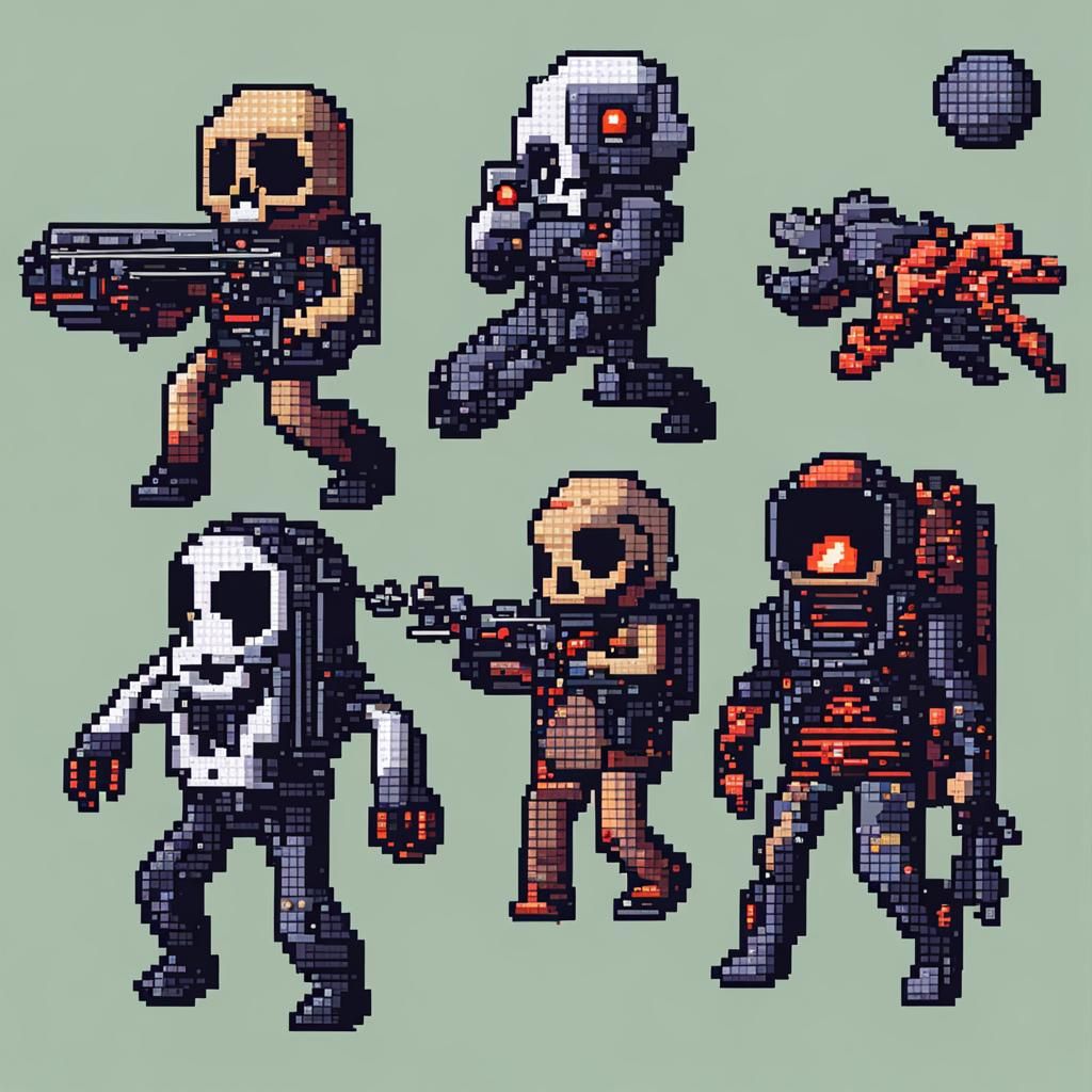 Pixel Art: Death and Humanity in Space