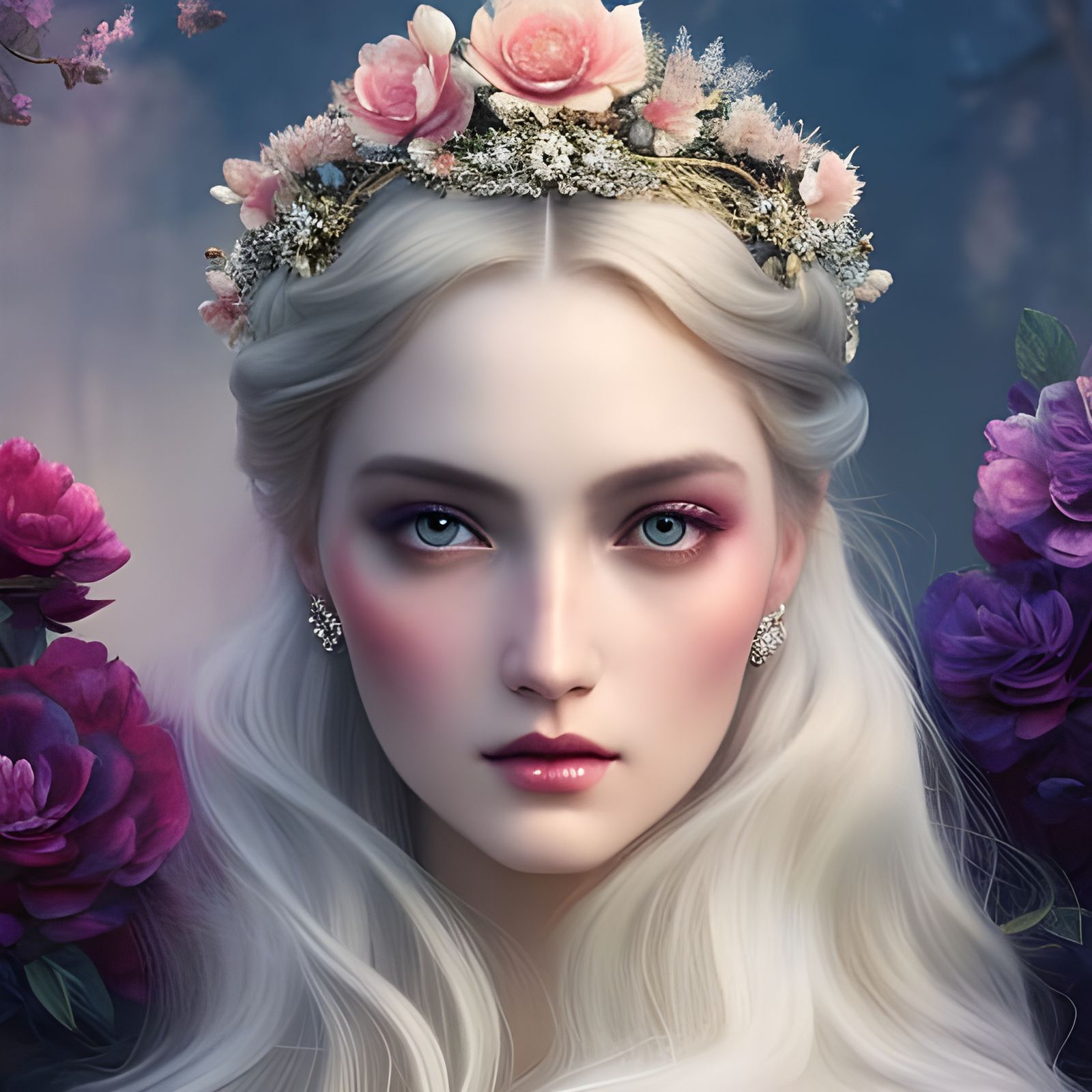 Dream Princess Portrait in Hyper-Realistic Style