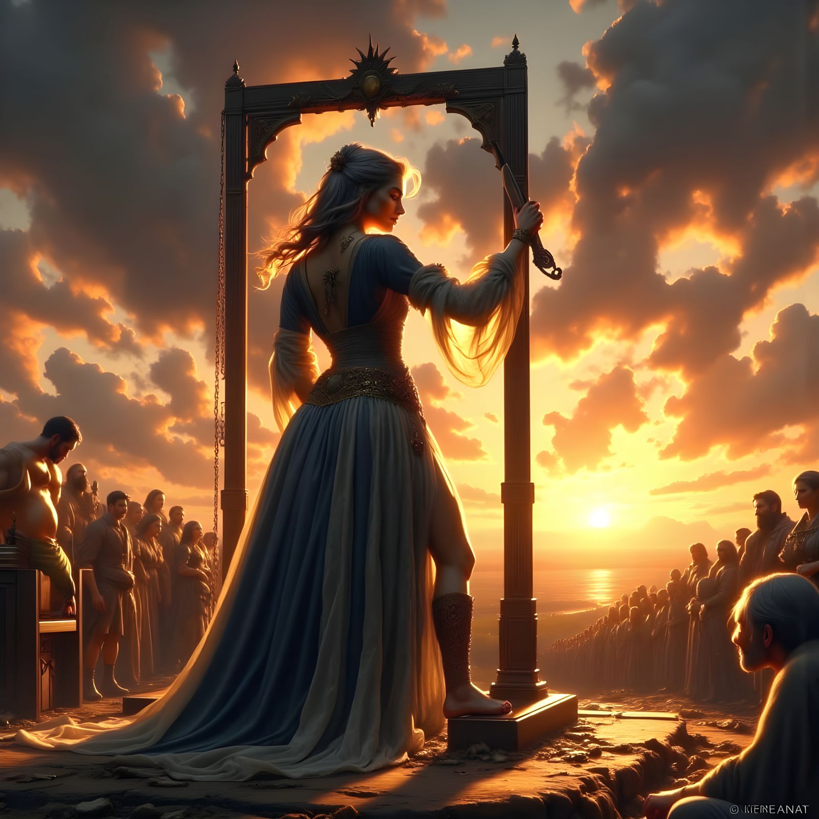 The Queen Executes the King in a Dramatic Beheading Scene