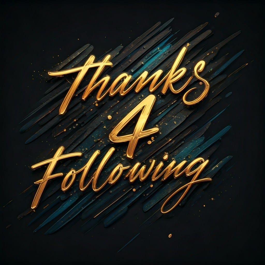 Thanks 4 Following: Pop Art Text in 3D