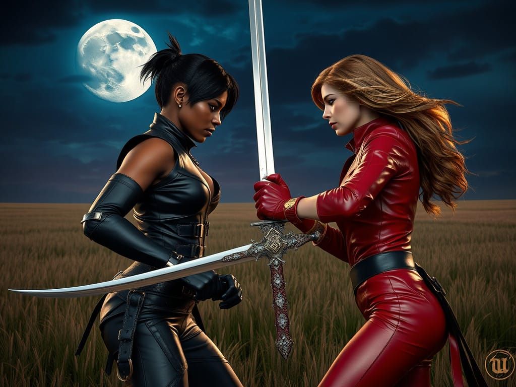 African Warrior Faces Off in Epic Duel