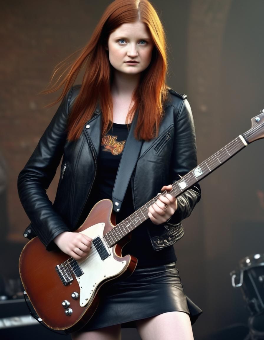 Bonnie Wright as Ginny Weasley in a Rock Band
