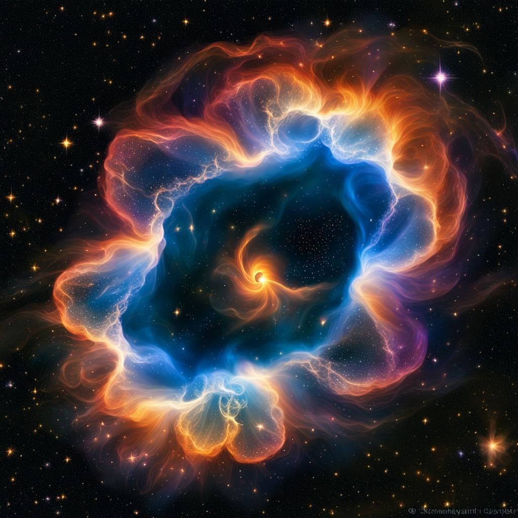 Supernova Explosion: Cometary Knots in Cosmic Impressionism