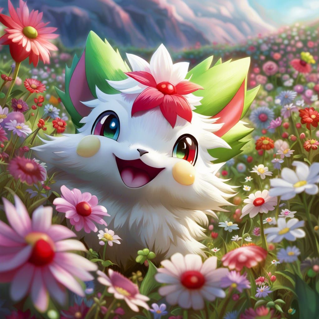 Floral Fantasy Portrait of Shaymin (Reimagined)