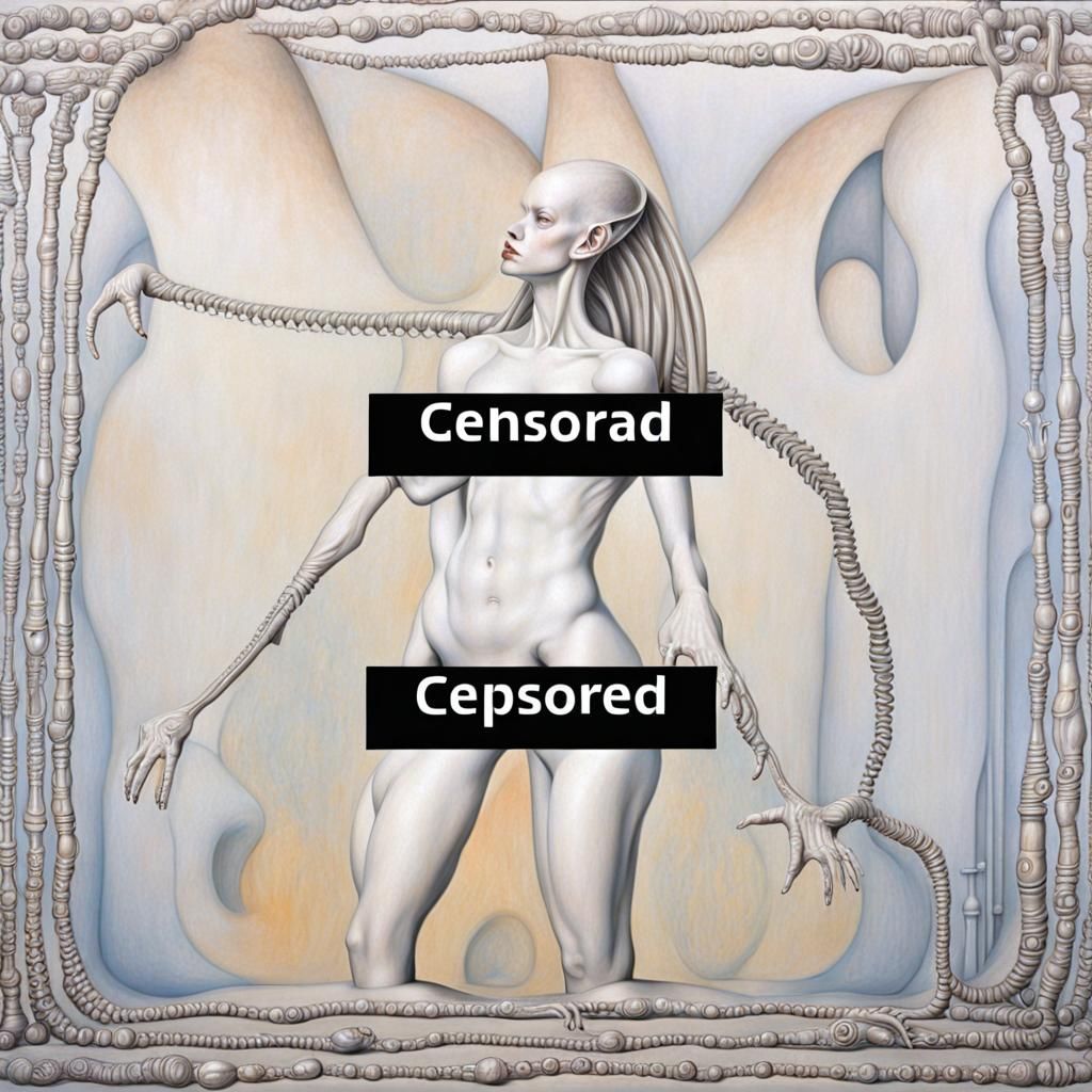 Hyperrealistic Biomechanical Art in Giger Style