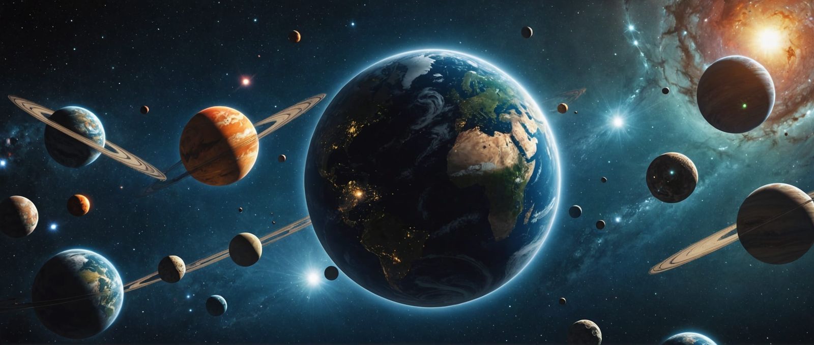 Multiverse: Universes Colliding in Cosmic Vastness