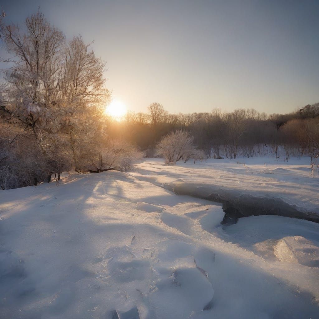 Ice Melting in Sunlight: A Study in Ephemerality