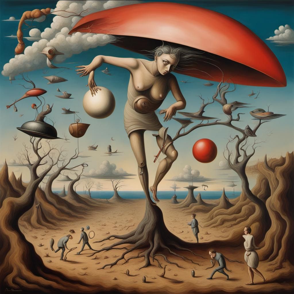 Surreal Conflict and Action Art