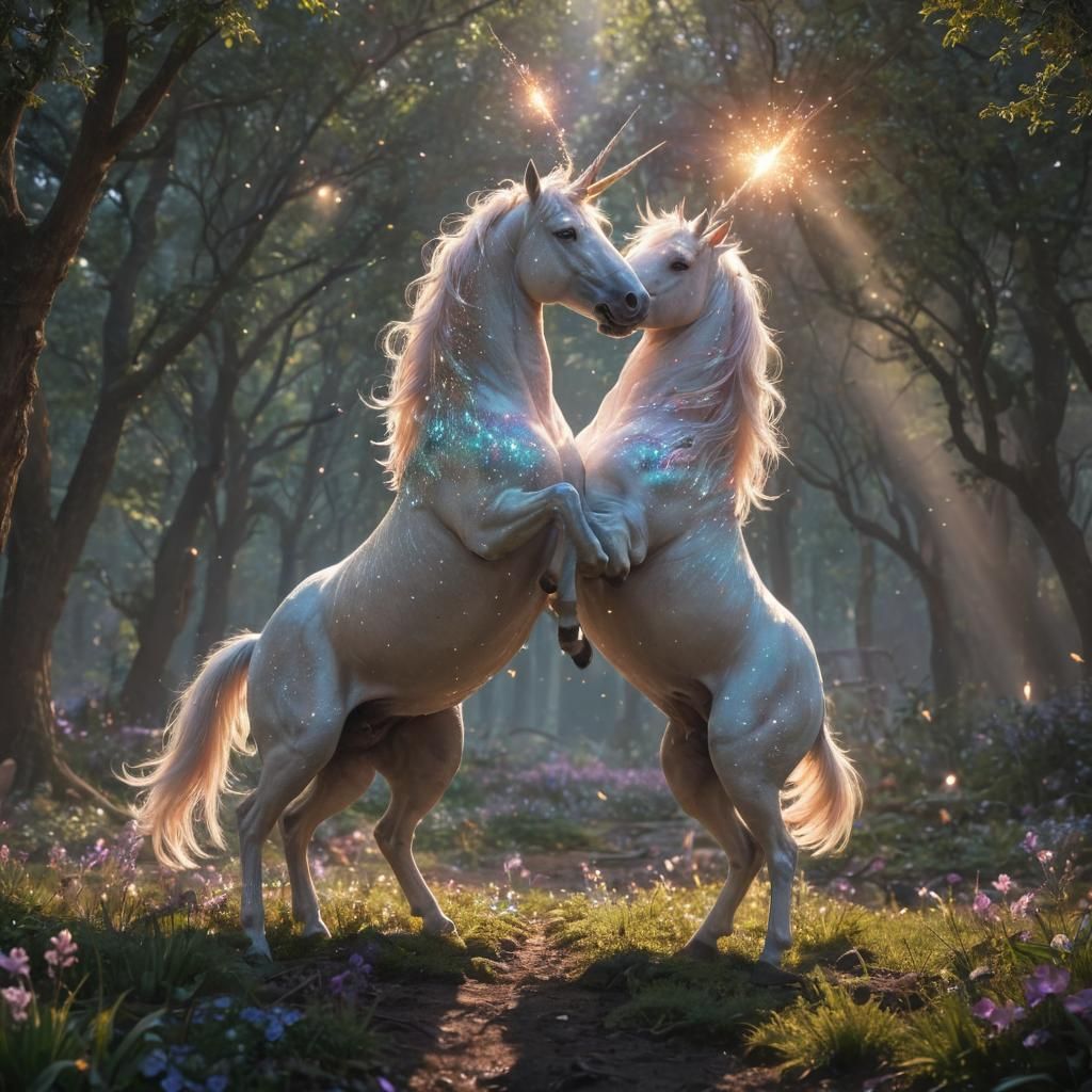Unicorn Collision Sparks Life Regeneration: Concept Art