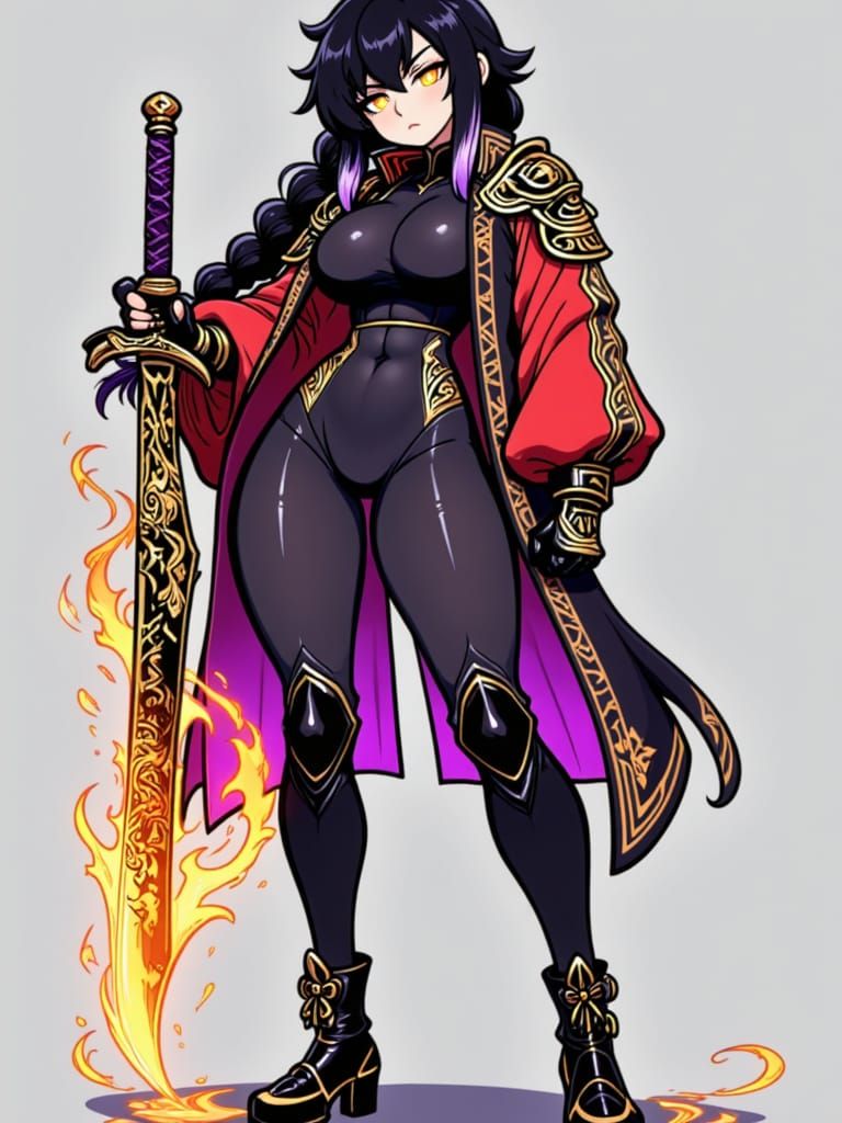 Osyra the Odachi Ego in Anime Style