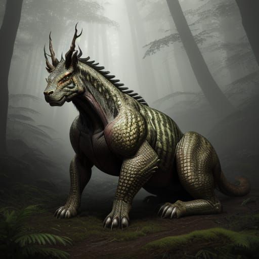 Surrealistic Biomechanical Masterpiece: A Camouflaged Beast ...