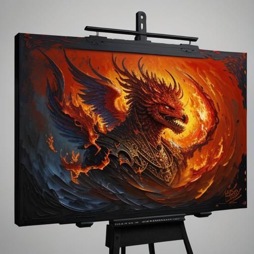 fiery portrait