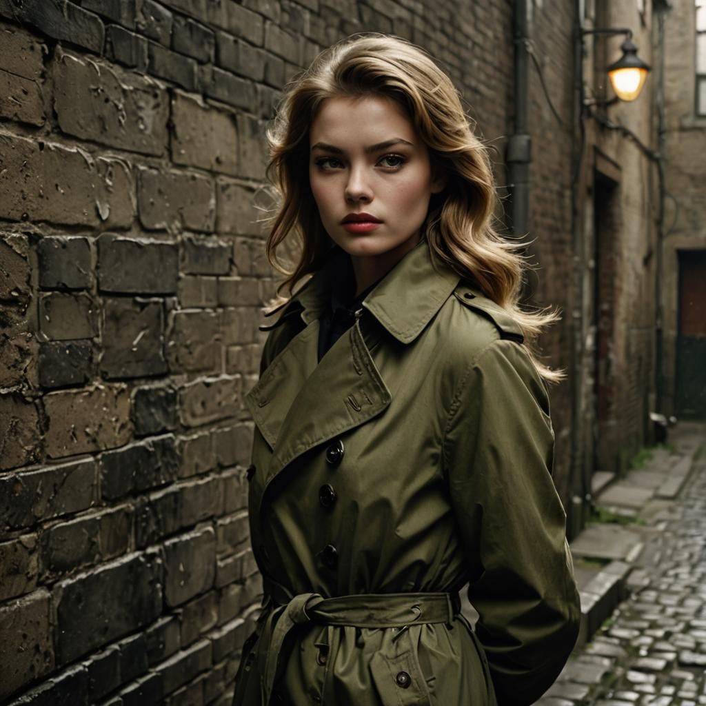 Film Noir: Soviet Spy in Misty Alleyway