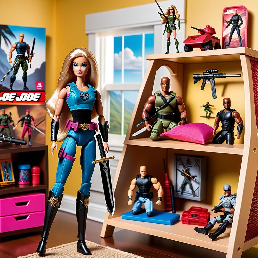 Barbie and GI Joe Action Figure Adventure